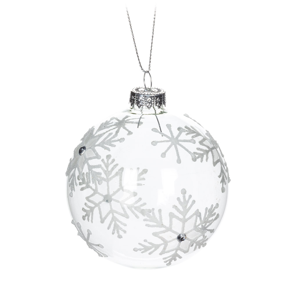 Snowflake Ball Ornament - Kelly's Flowers & Gift Boutique